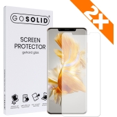 GO SOLID! Screenprotector voor Huawei Mate 50/Mate 50 RS Porsche Design gehard glas - Duopack