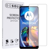 GO SOLID! Screenprotector voor Motorola moto E32 gehard glas