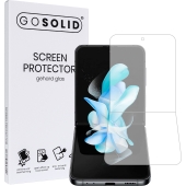 GO SOLID! Screenprotector voor Samsung Galaxy Flip 4 gehard glas